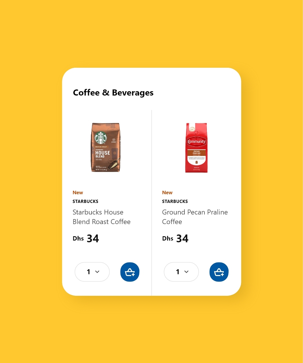 Food E-commerce Listing